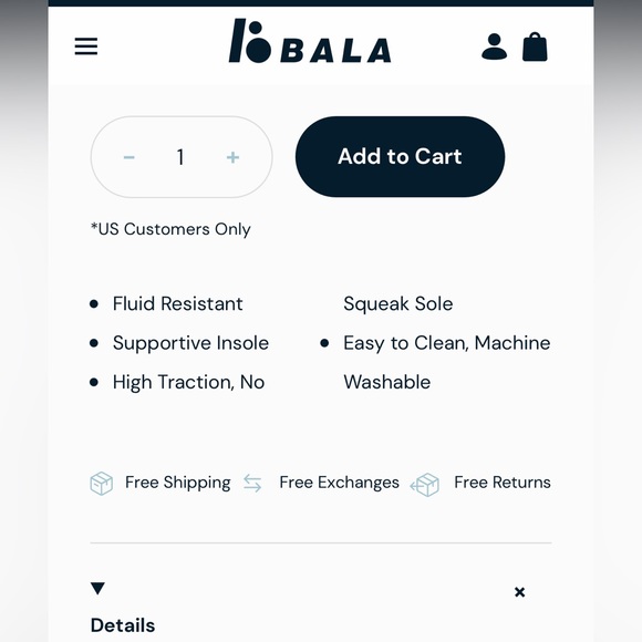 BALA 12 DAYBREAK BLUE NURSING SNEAKER SHOES SIZE 6.5 - Picture 6 of 7